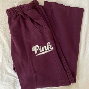 maroon sweatpants